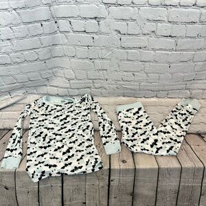 Dream Big Little Co Bat Pattern Bamboo Pajama Set